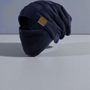 Warm Hat and Face Mask Set - Winter Slouchy Beanie